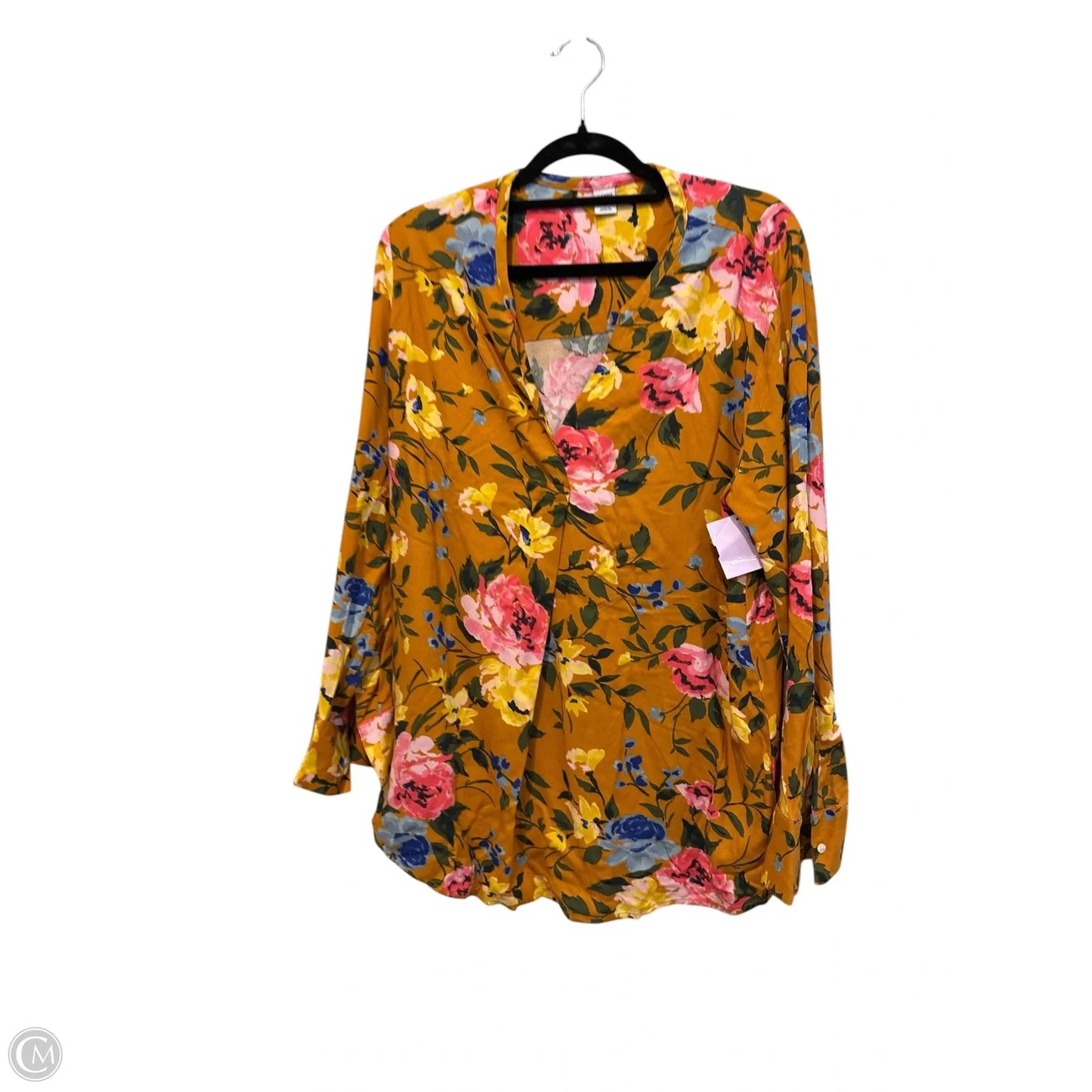 Top Long Sleeve By Old Navy In Floral Print, Size: M