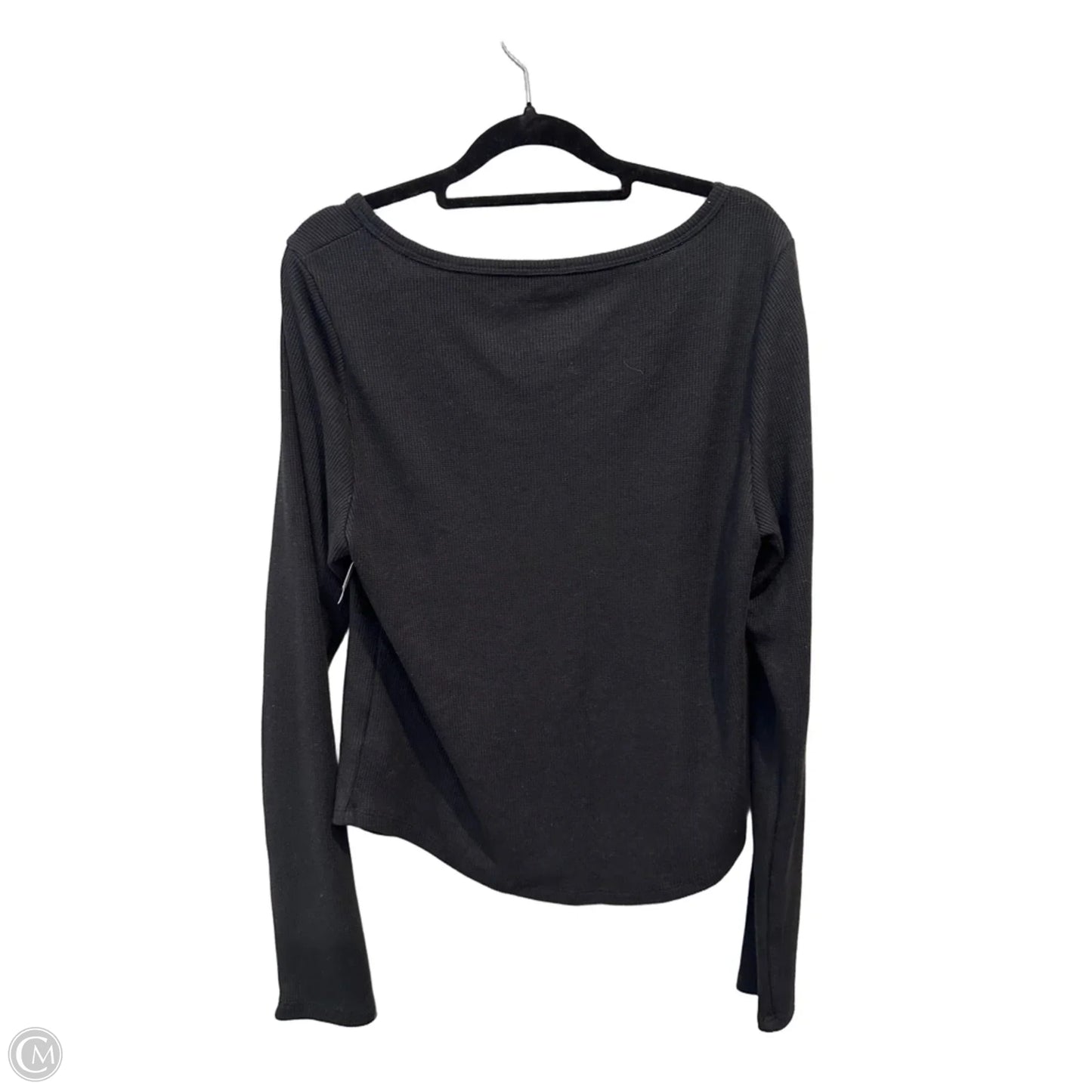 Top Long Sleeve By American Eagle In Black, Size: Xl