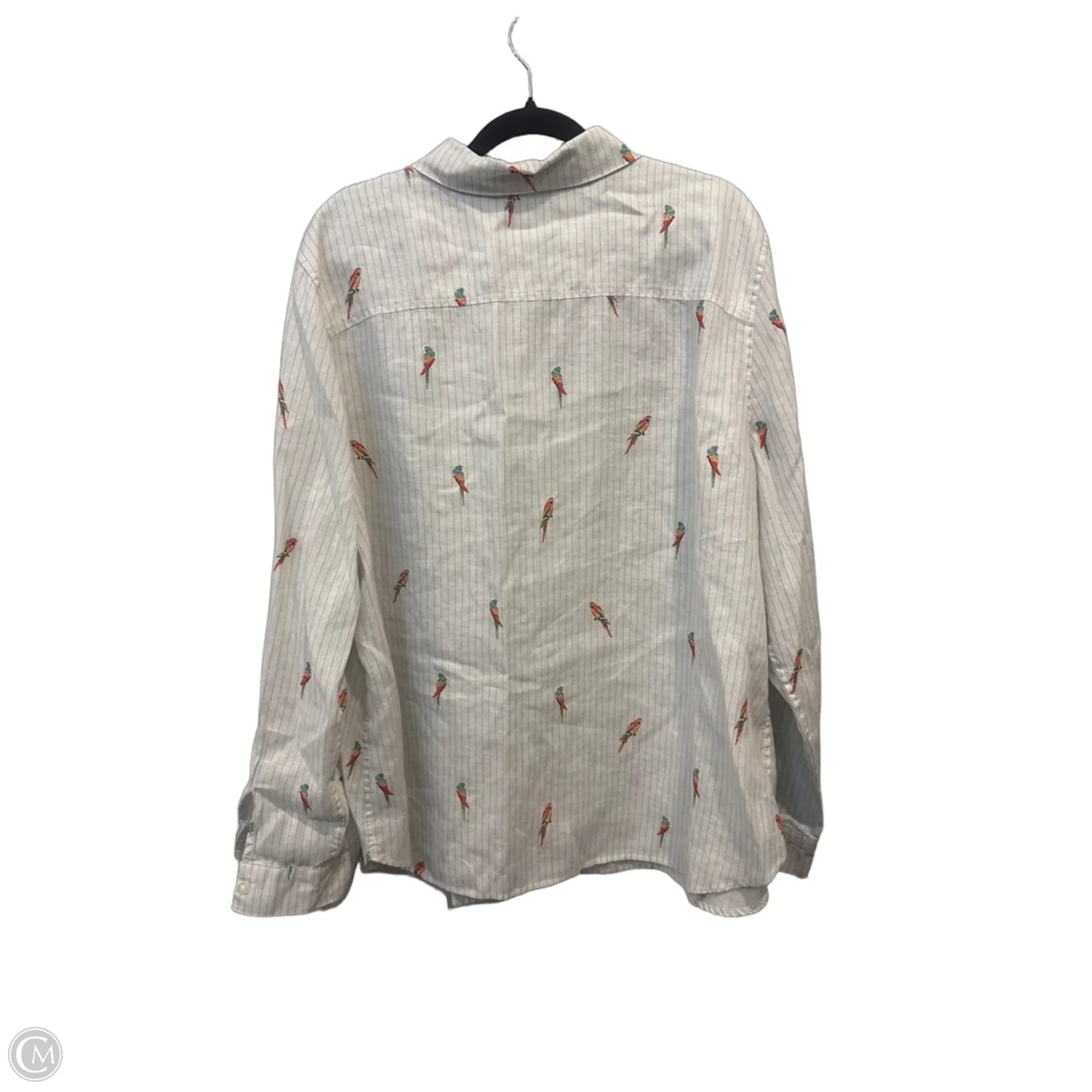 Top Long Sleeve By Chicos In Striped Pattern, Size: Xl
