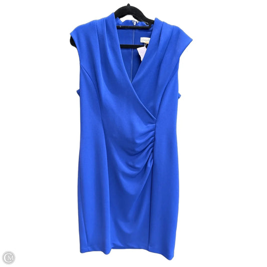 Dress Work By Calvin Klein In Blue, Size: M