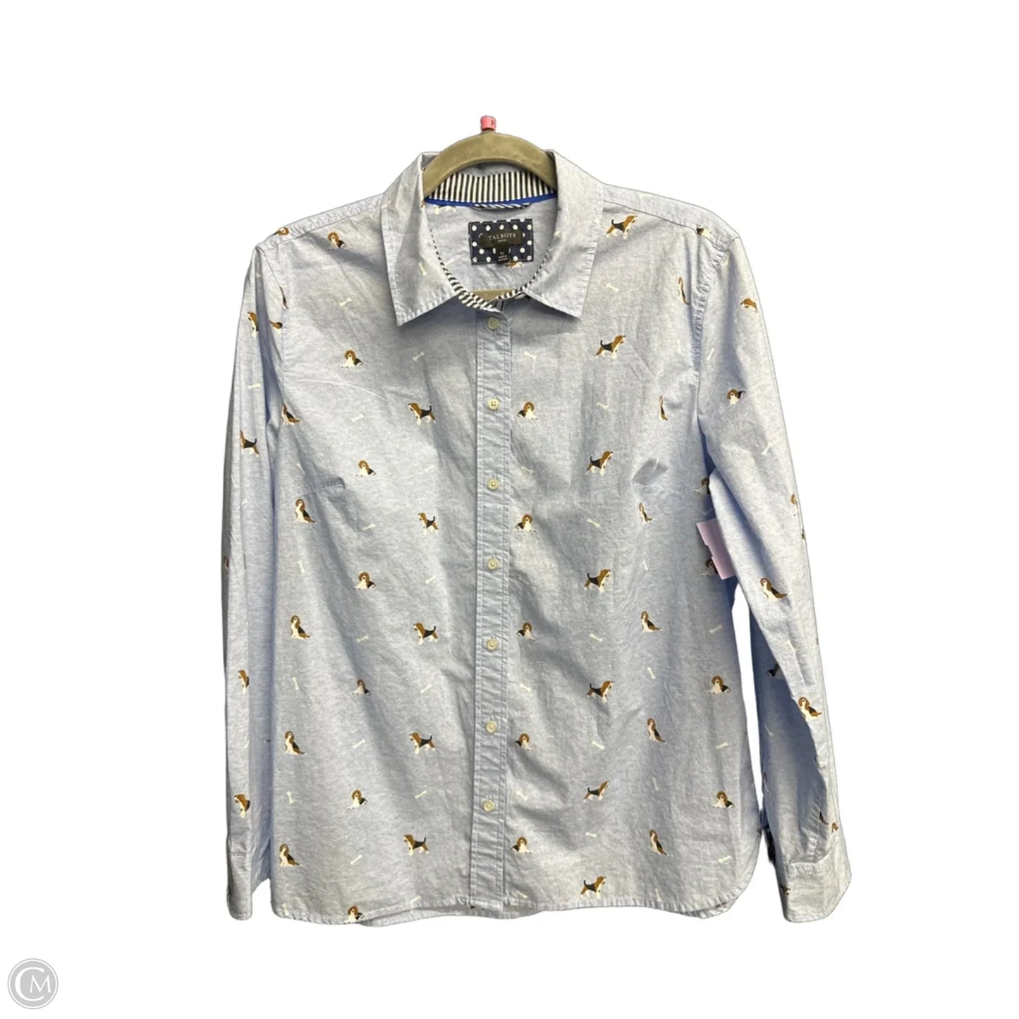 Top Long Sleeve By Talbots In Blue, Size: Lp
