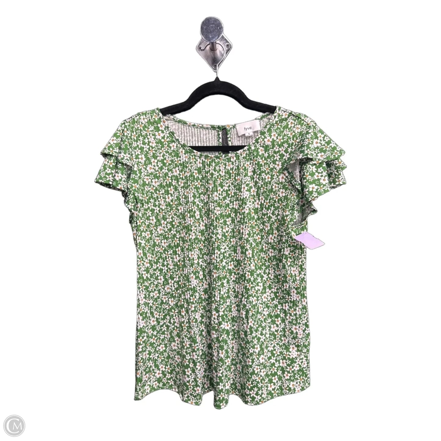 Top Short Sleeve By Clothes Mentor In Floral Print, Size: S
