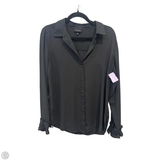 Top Long Sleeve By Who What Wear In Black, Size: M