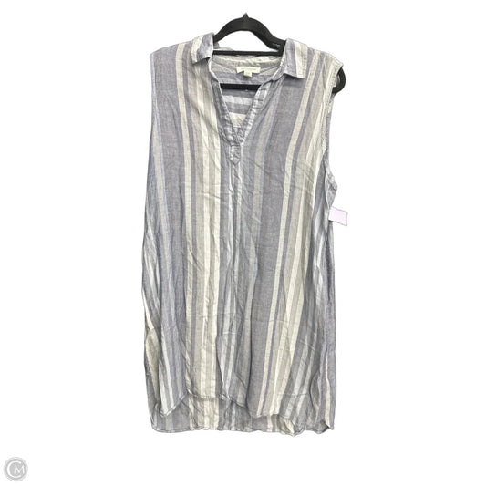 Dress Casual Midi By Beachlunchlounge In Blue & Grey, Size: Xl