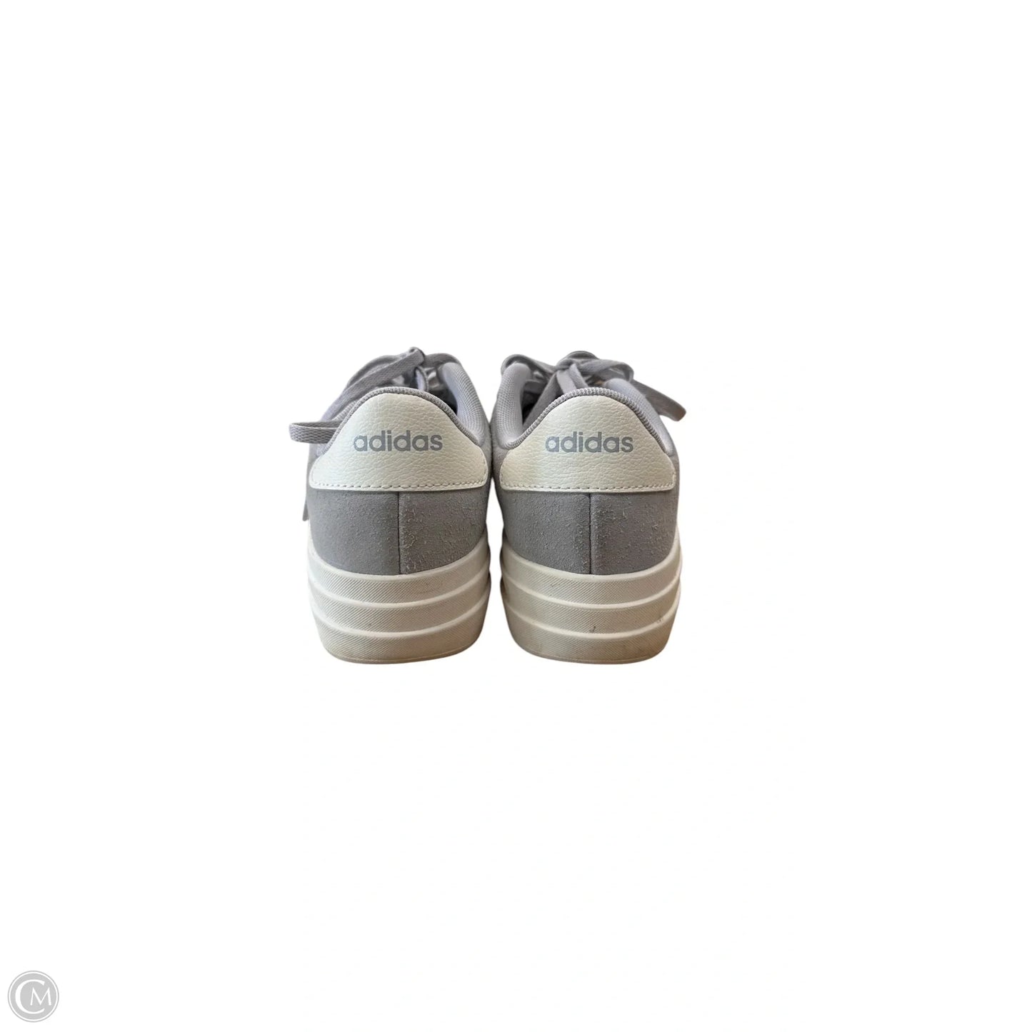 Shoes Sneakers By Adidas In Grey & White, Size: 6