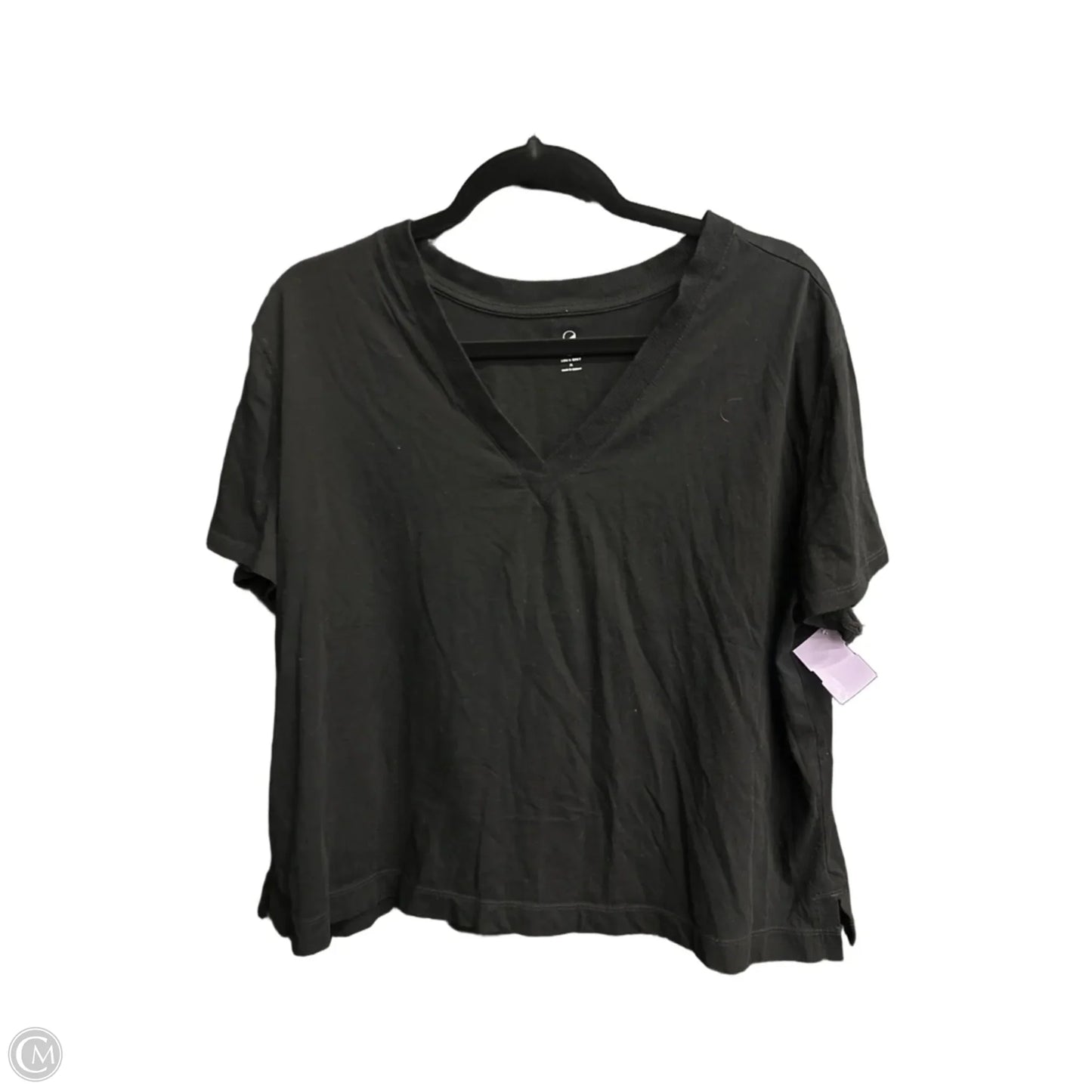 Top Short Sleeve Basic By Lou And Grey In Black, Size: Xl