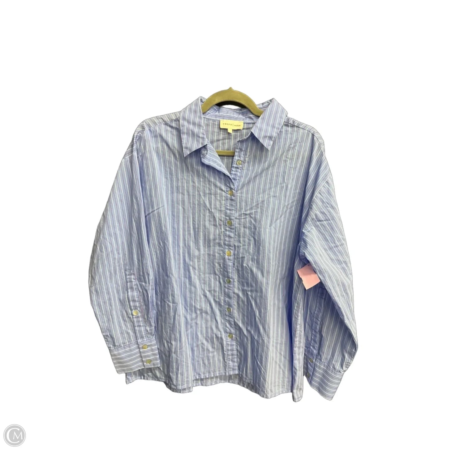 Top Long Sleeve By Entro In Blue & Red, Size: M