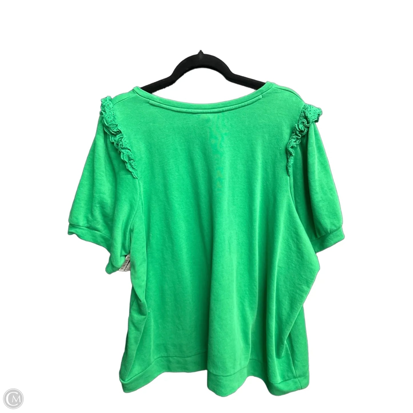 Top Short Sleeve By Crown And Ivy In Green, Size: 4x