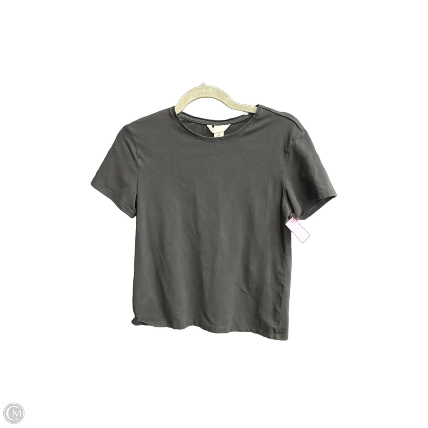 Top Short Sleeve By H&m In Black, Size: M