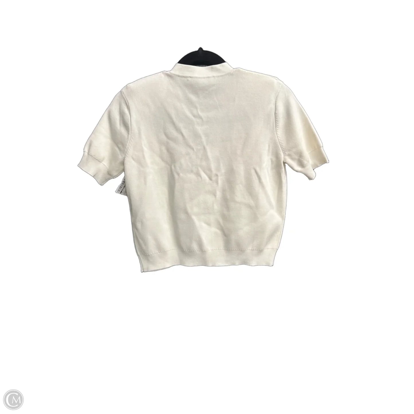 Top Short Sleeve By Clothes Mentor In Cream, Size: Xs