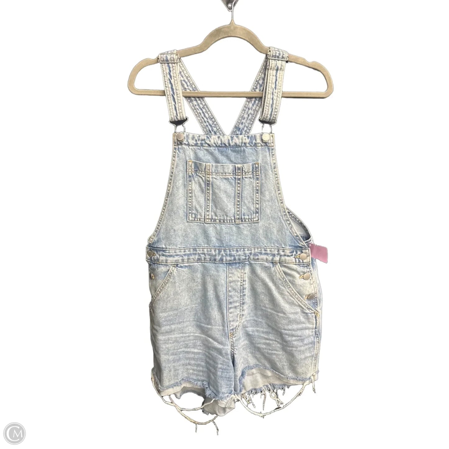 Romper By Universal Thread In Blue Denim, Size: S