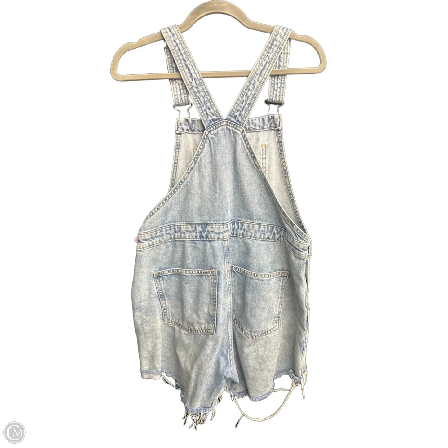 Romper By Universal Thread In Blue Denim, Size: S