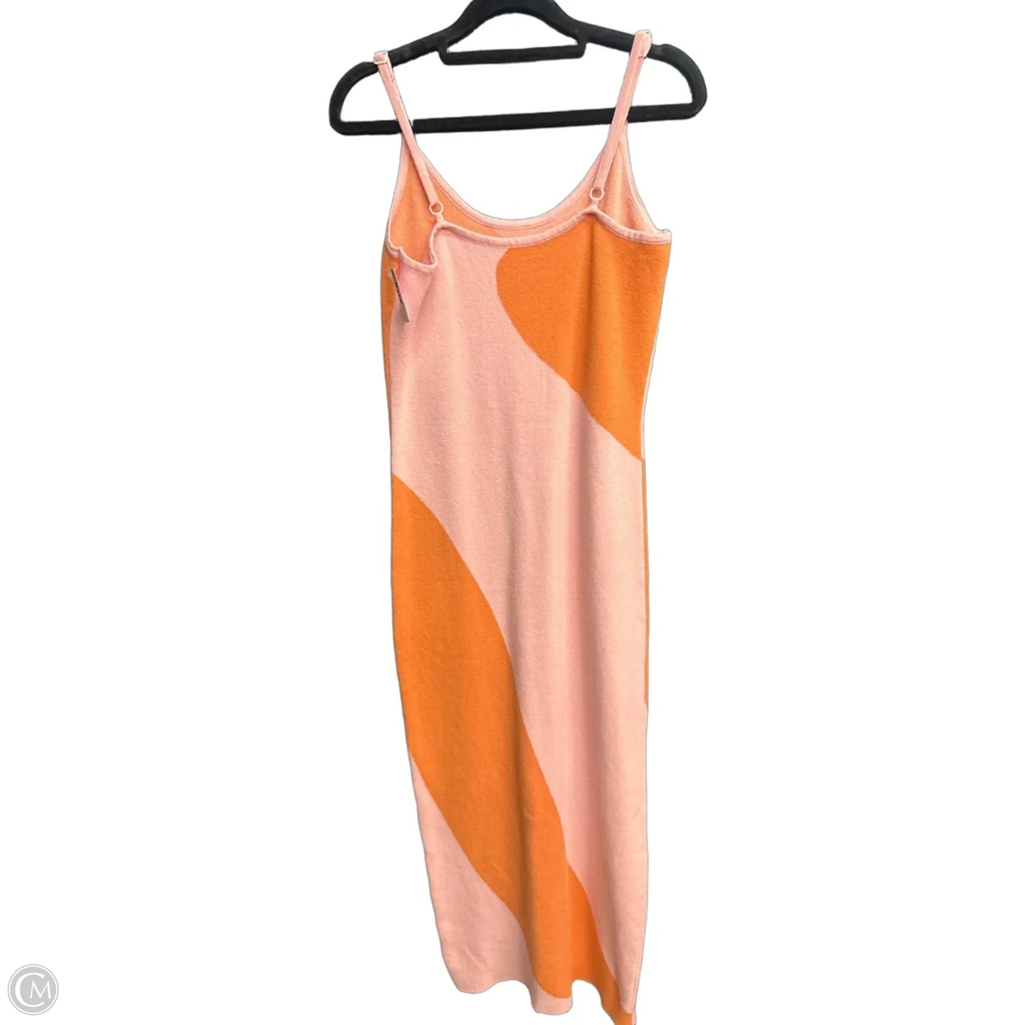 Dress Casual Maxi By Clothes Mentor In Orange & Pink, Size: L
