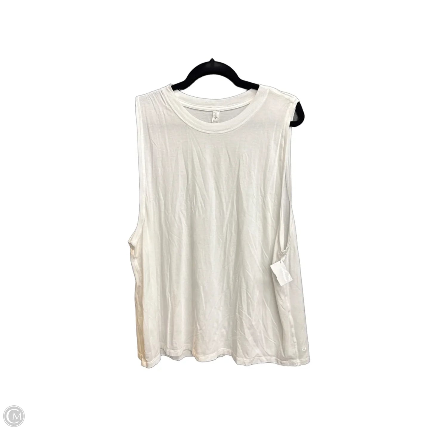 Athletic Tank Top By Lululemon In White, Size: 2x