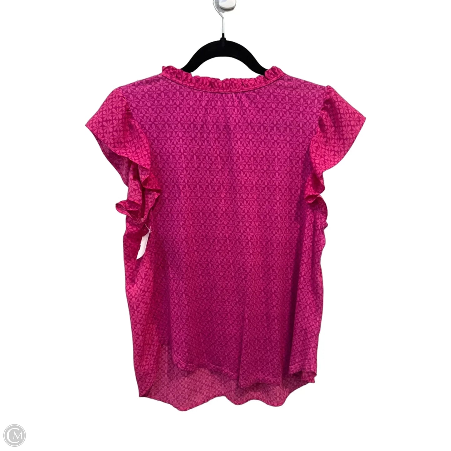 Top Short Sleeve By Loft In Pink, Size: M