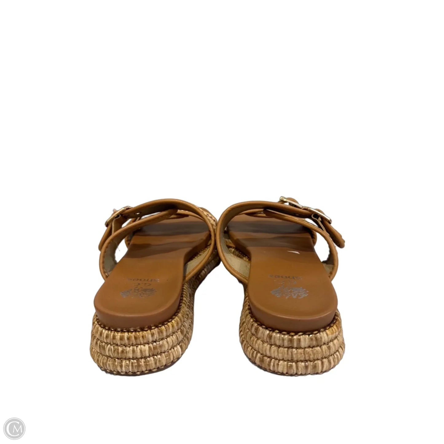 Sandals Flats By Clothes Mentor In Brown, Size: 8