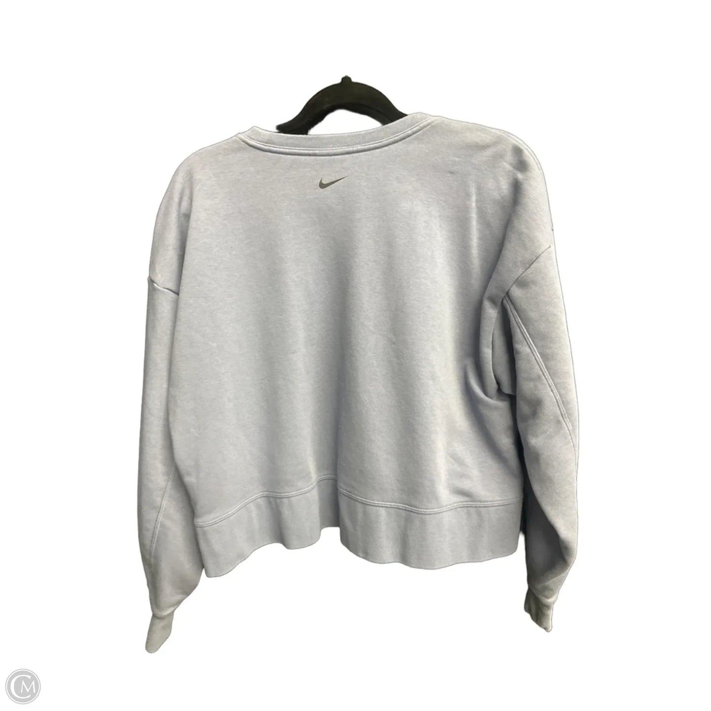 Athletic Sweatshirt Crewneck By Nike In Black & Blue, Size: S