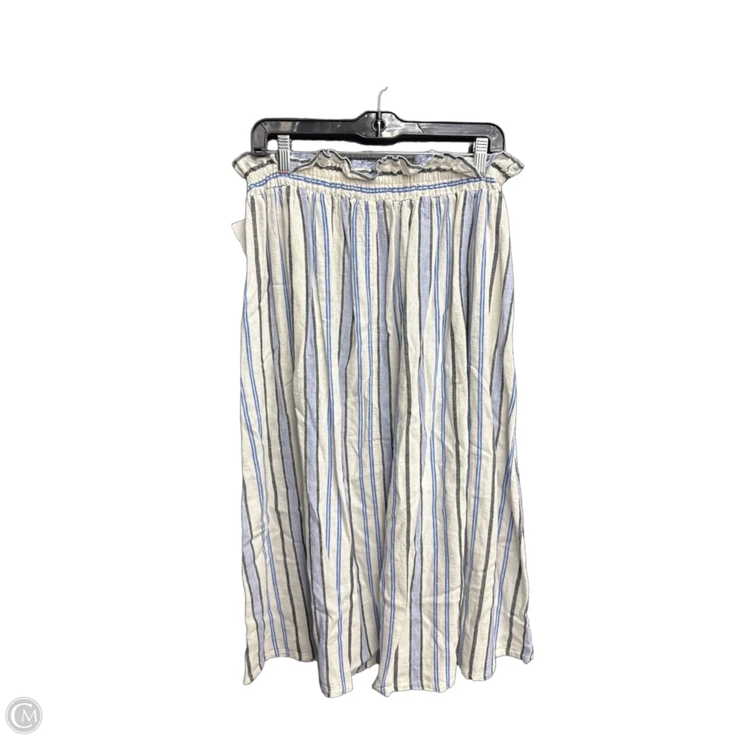 Skirt Midi By A New Day In Striped Pattern, Size: 8