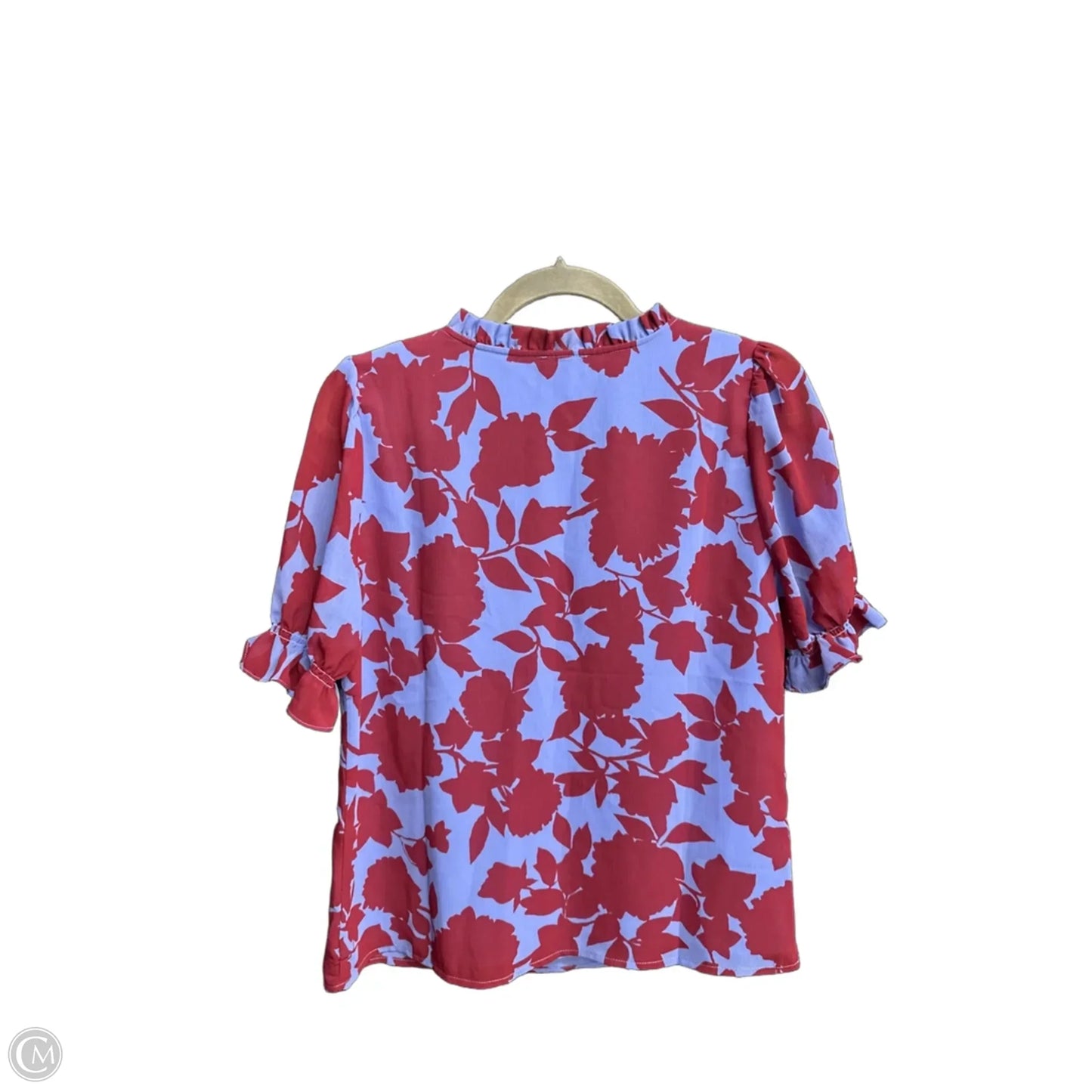 Top Short Sleeve By J. Crew In Blue & Purple, Size: S