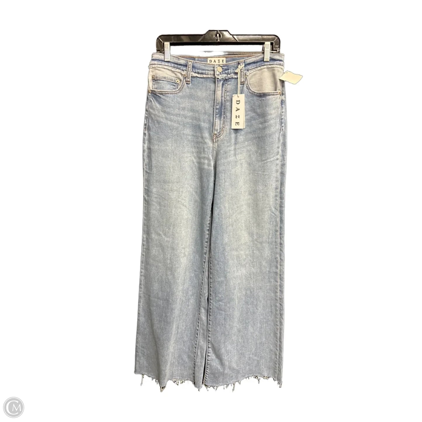 Jeans Wide Leg By Daze Denim In Blue Denim, Size: 6