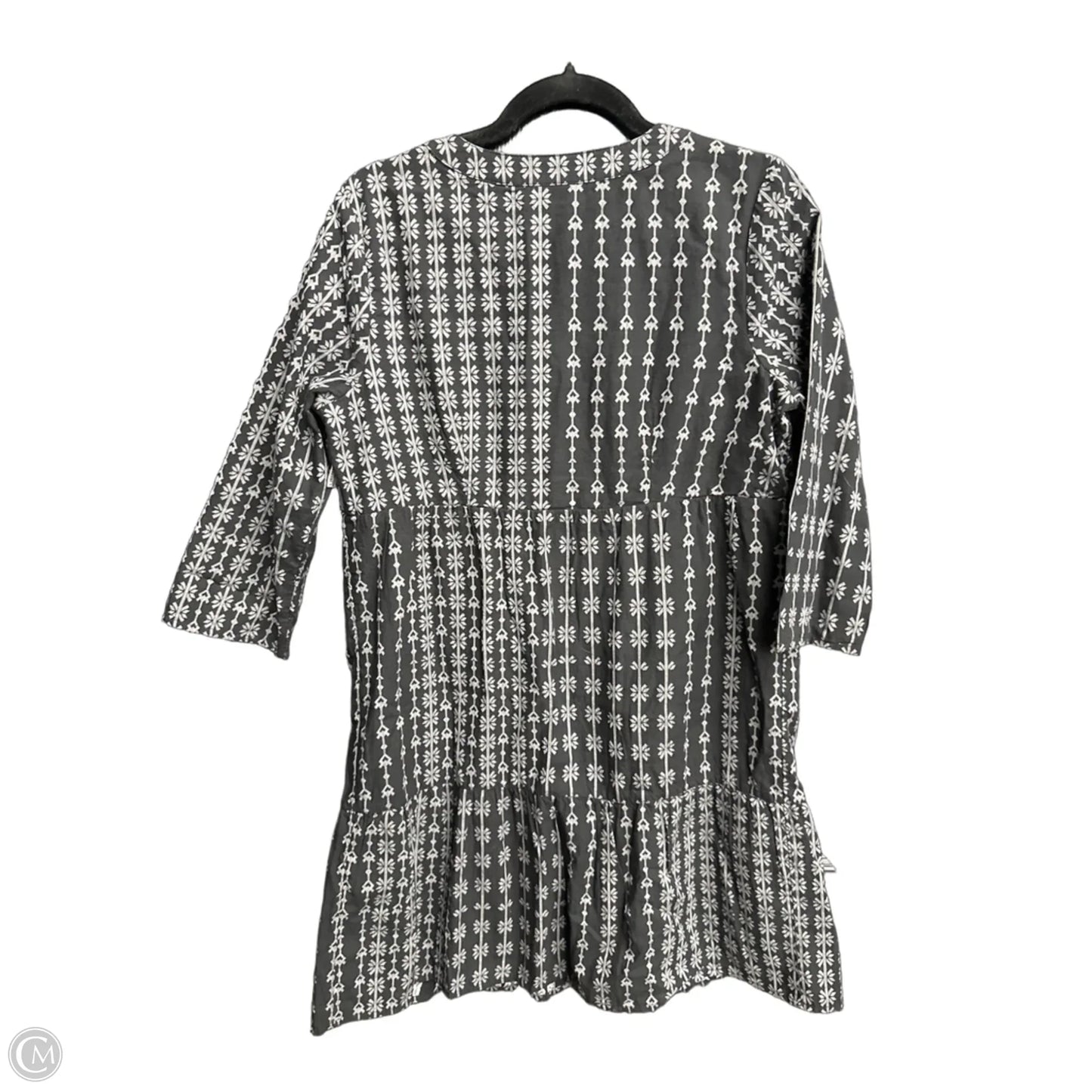 Dress Casual Midi By Pure Jill In Black & Grey, Size: Sp