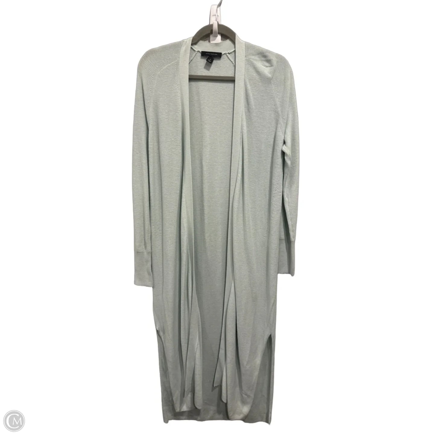 Sweater Cardigan By Ann Taylor In Blue, Size: M