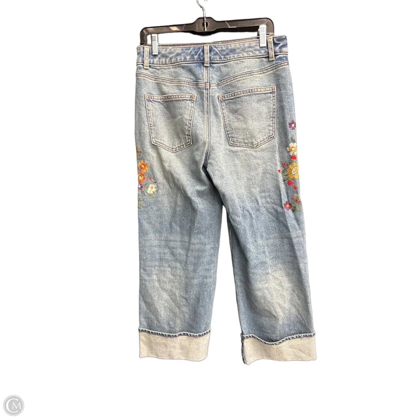 Jeans Wide Leg By Talbots In Blue Denim, Size: 4