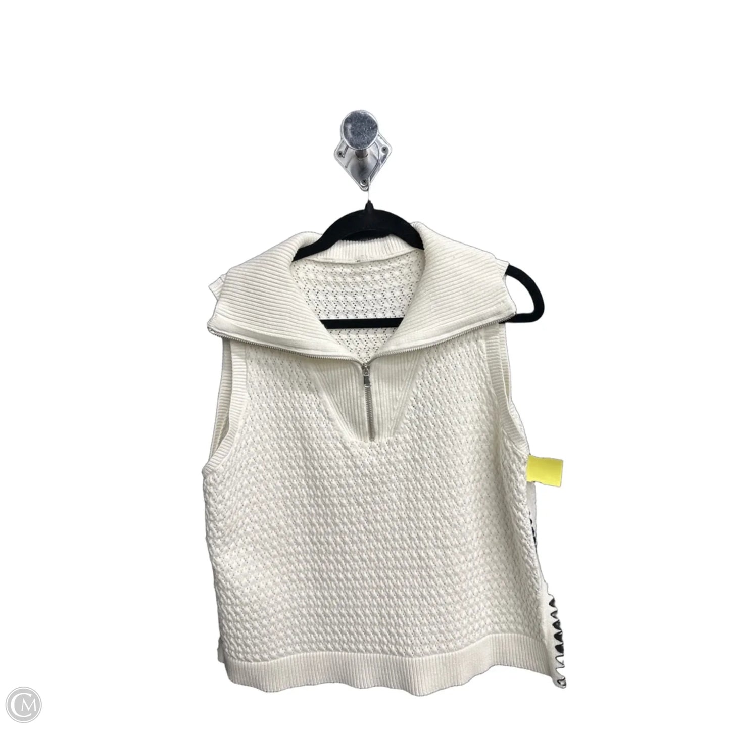 Top Sleeveless By Clothes Mentor In Black & White, Size: Xl