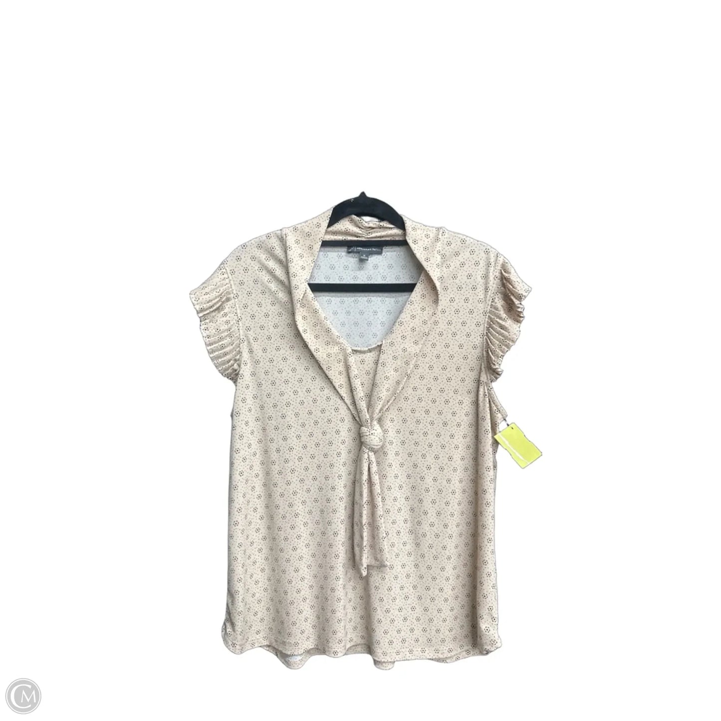 Top Sleeveless By Adrianna Papell In Beige, Size: M