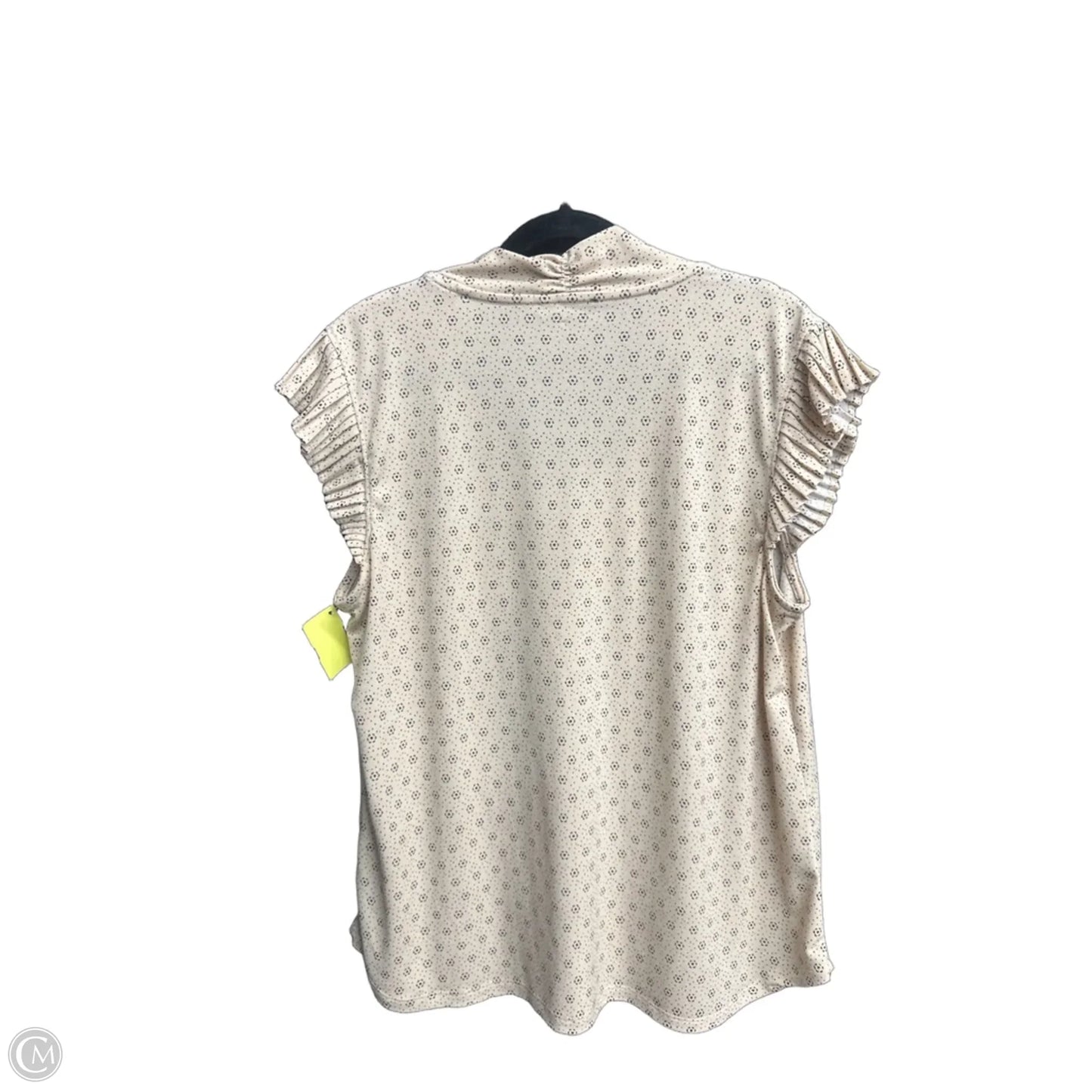 Top Sleeveless By Adrianna Papell In Beige, Size: M
