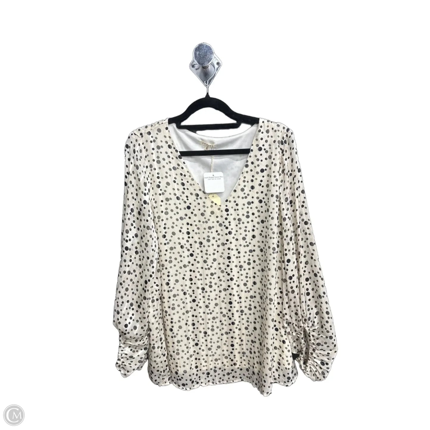Top Long Sleeve By Jodifl In Polkadot Pattern, Size: S