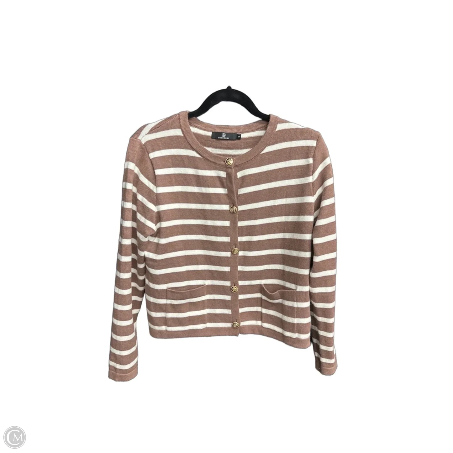Cardigan By Lillusory In Brown & White, Size: S