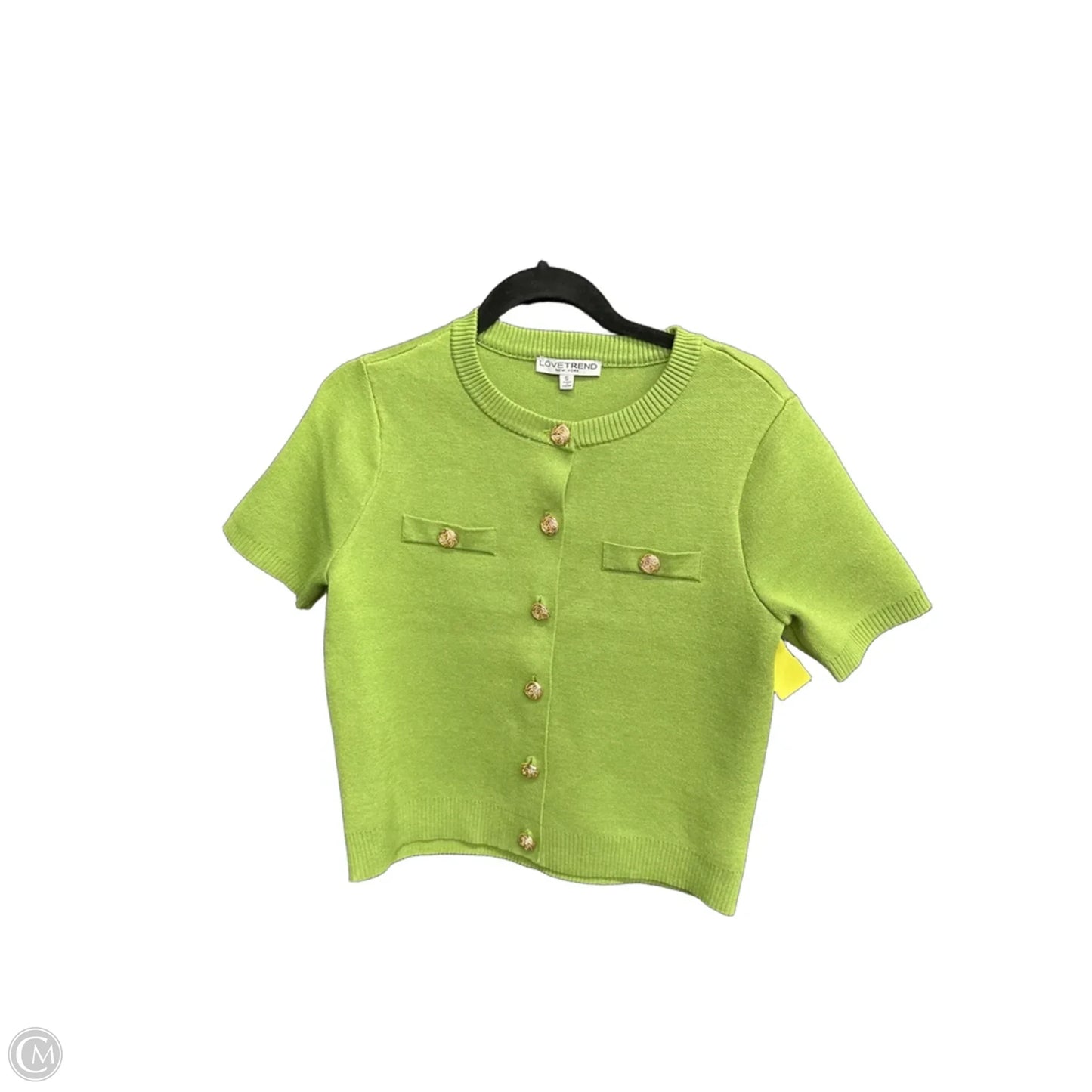 Sweater Short Sleeve By Clothes Mentor In Green, Size: S