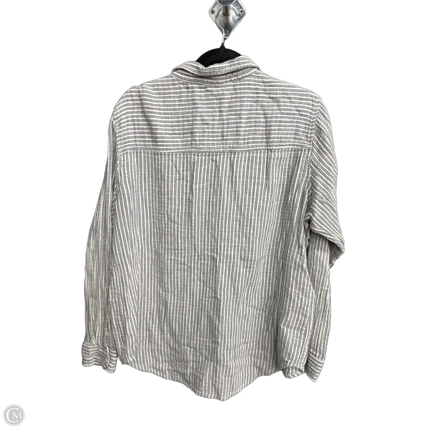 Top Long Sleeve By Universal Thread In Striped Pattern, Size: L