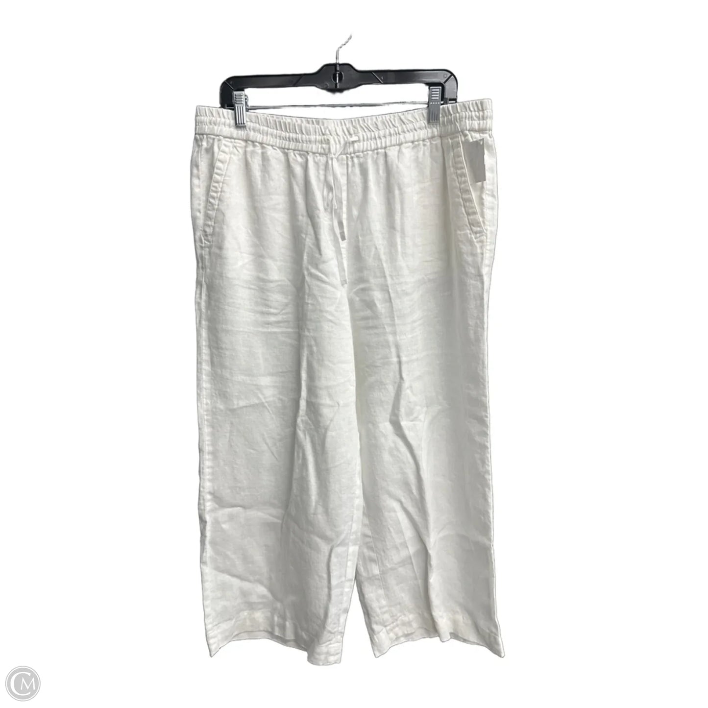 Pants Linen By Talbots In White, Size: L