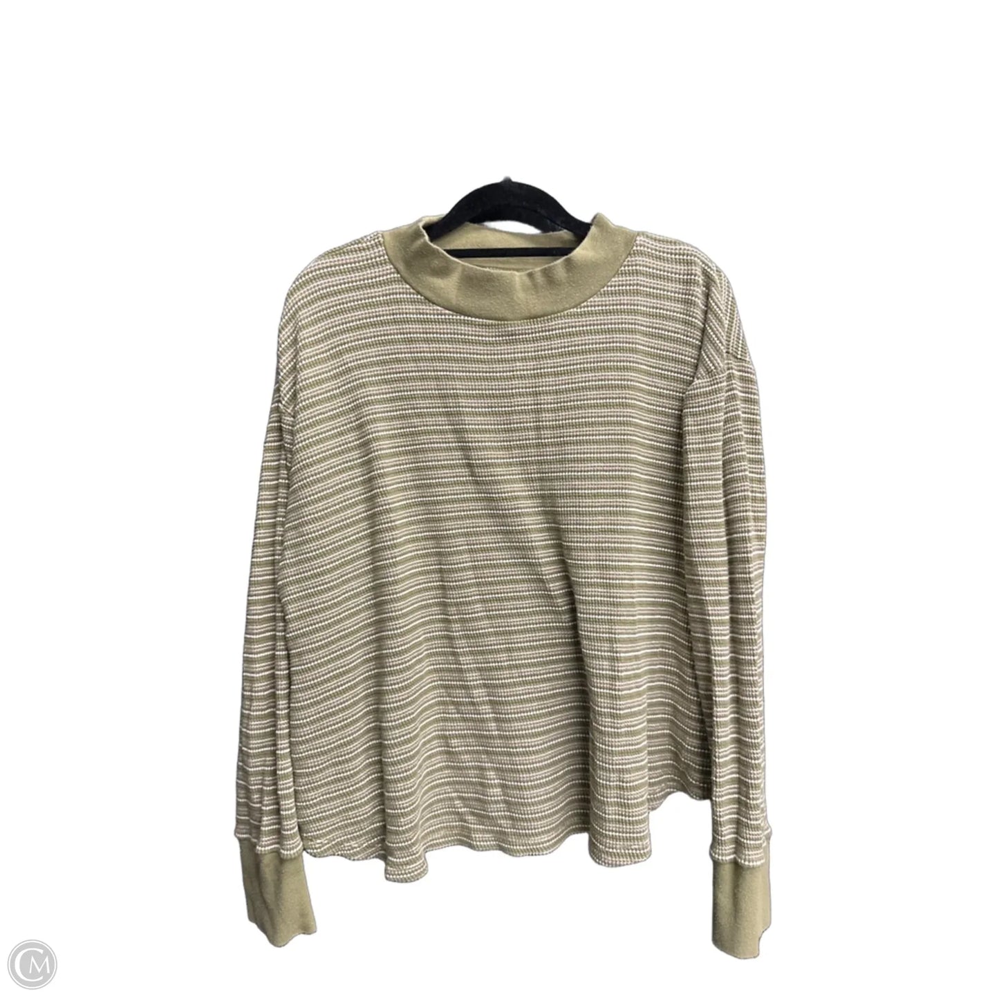 Top Long Sleeve By Madewell In Green, Size: M