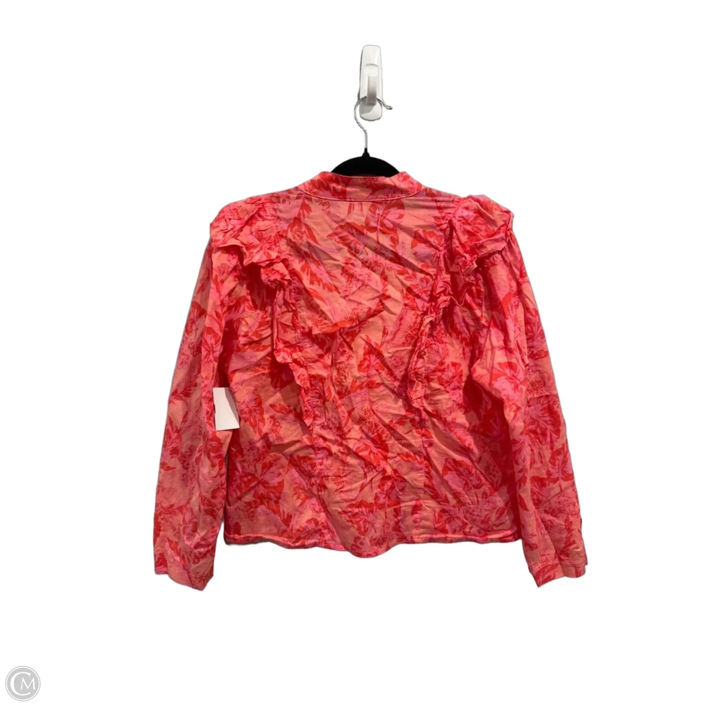 Top Long Sleeve By Olivaceous In Pink, Size: L