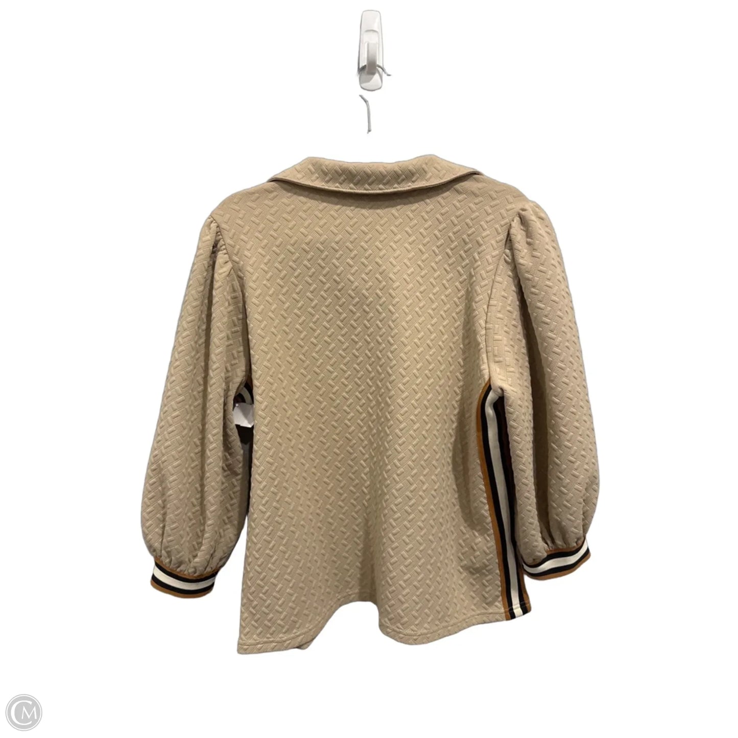 Top 3/4 Sleeve By Entro In Brown, Size: L