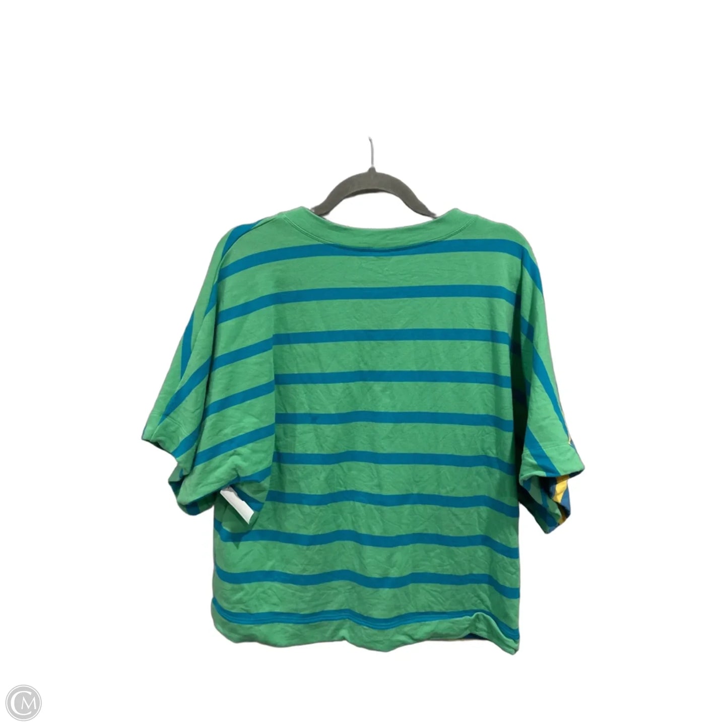 Top Short Sleeve By Cabi In Striped Pattern, Size: S