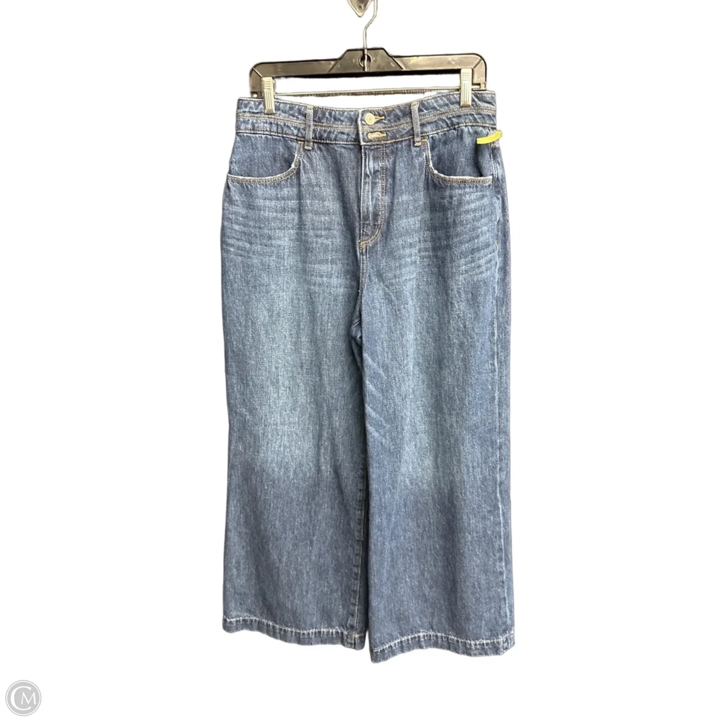 Jeans Wide Leg By Loft In Blue Denim, Size: 8