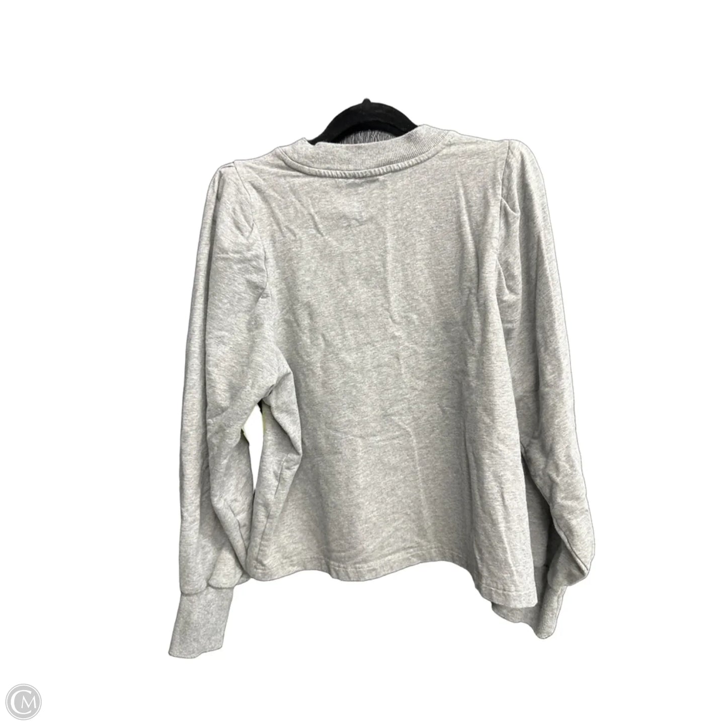 Sweatshirt Collar By Calvin Klein In Grey, Size: M