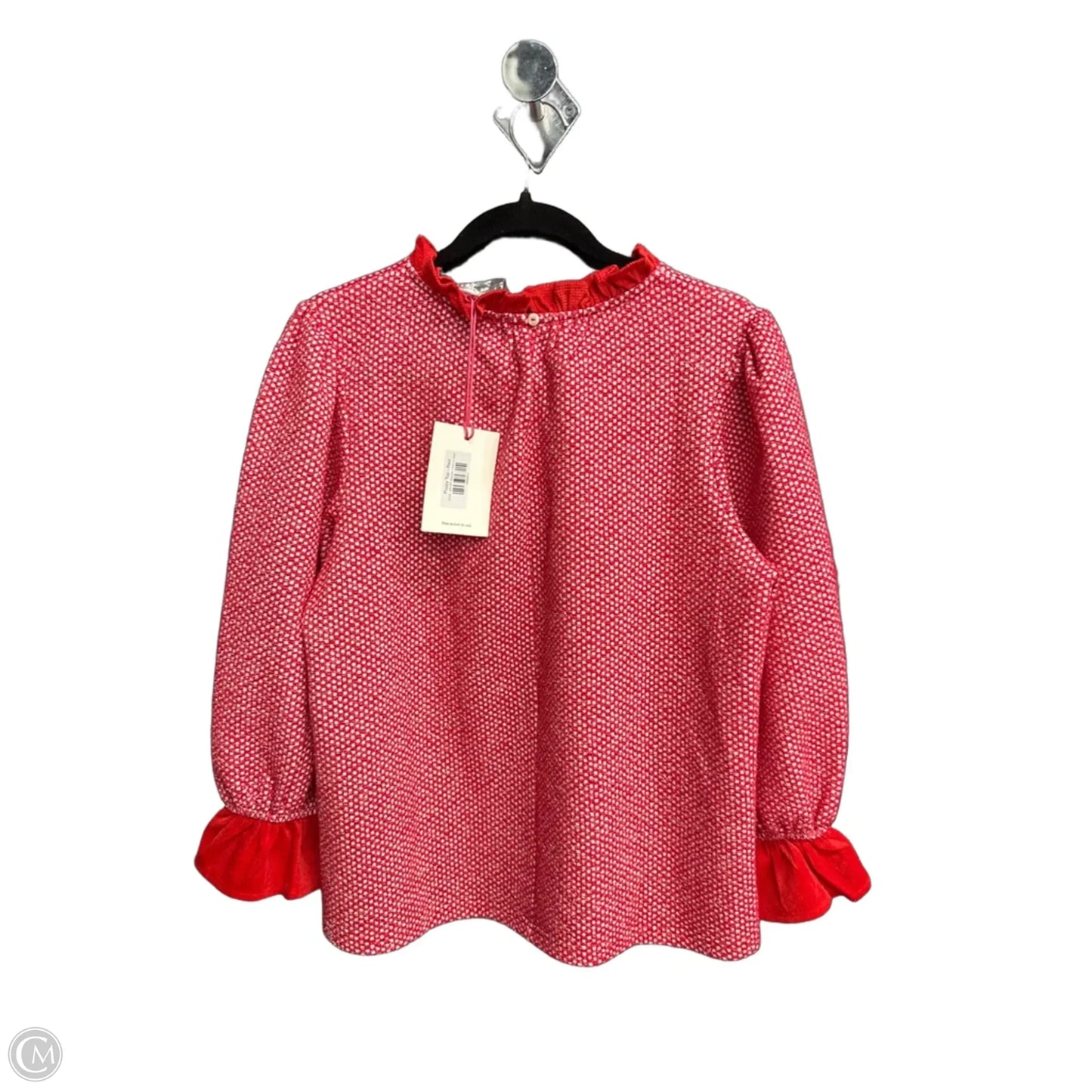 Top 3/4 Sleeve By Voy In Red, Size: M