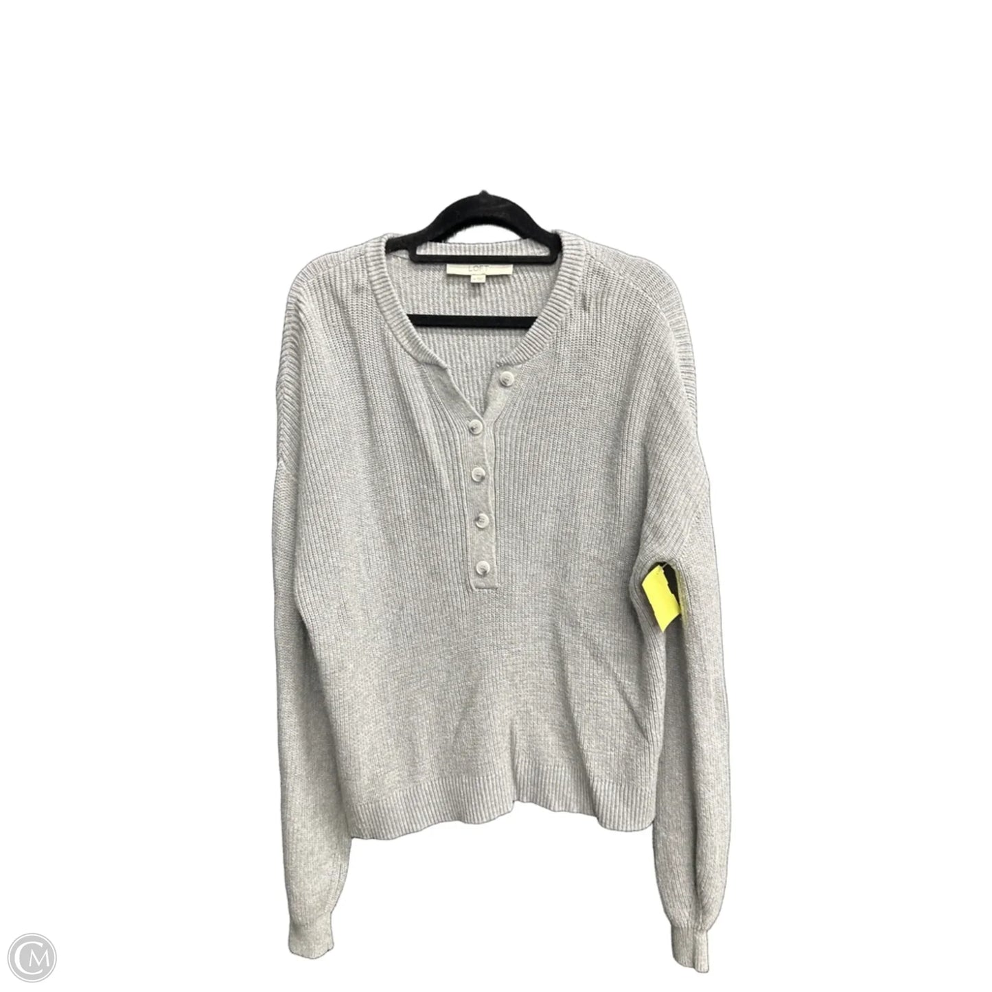Sweater By Loft In Grey, Size: M