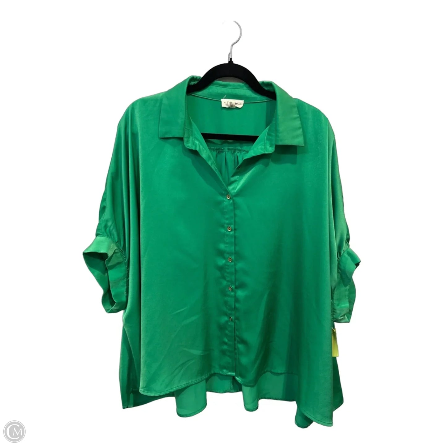Top Short Sleeve By Ee Some In Green, Size: S