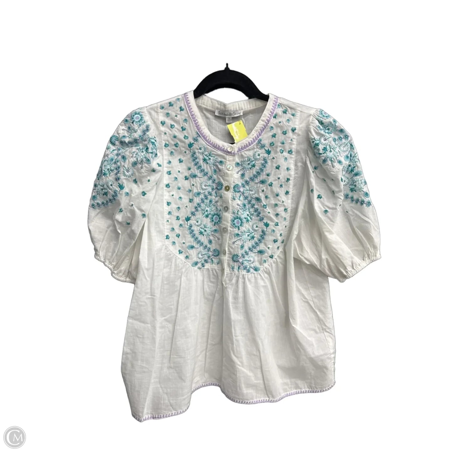 Top Short Sleeve By See And Be Seen In White, Size: S