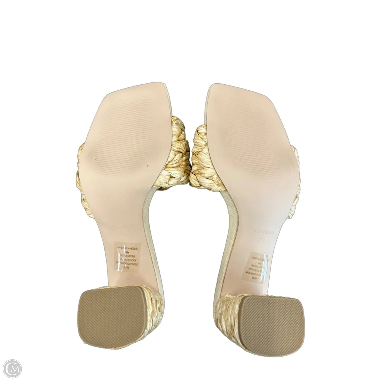 Shoes Heels Block By Steve Madden In Cream, Size: 8