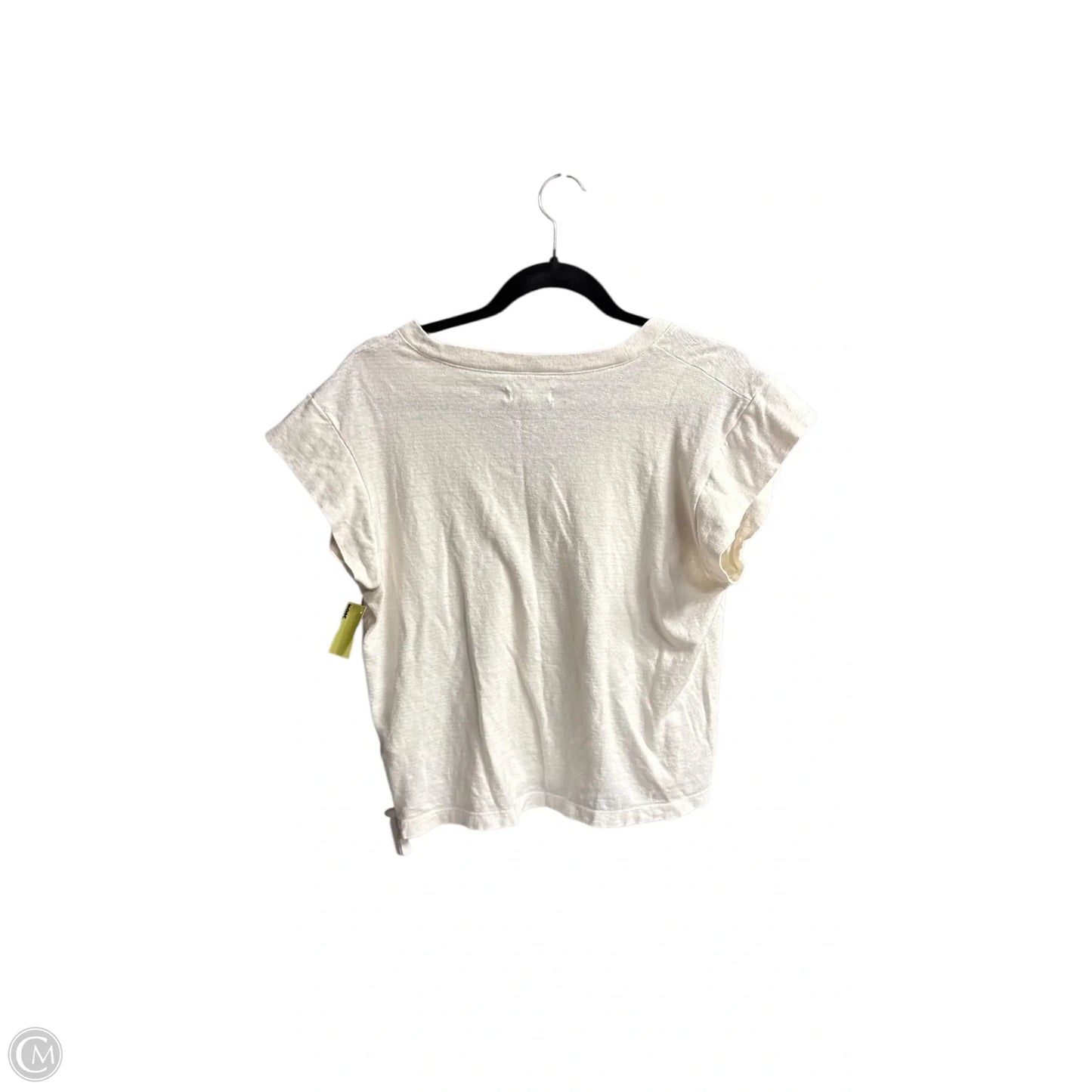 Top Short Sleeve By Madewell In Cream, Size: M