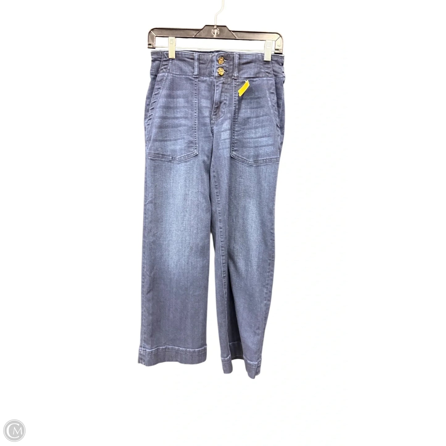 Jeans Wide Leg By Liverpool In Blue Denim, Size: 4