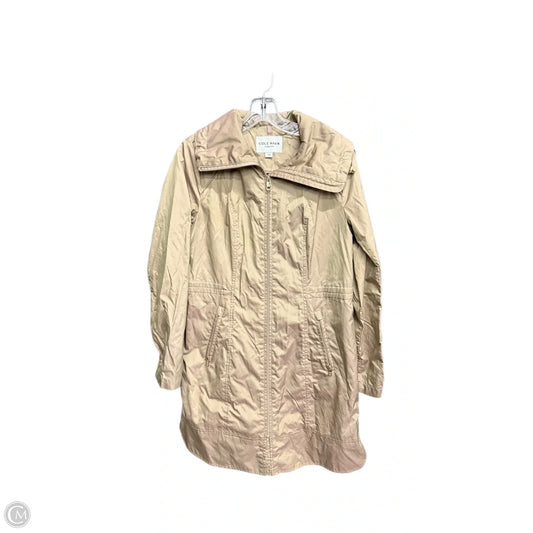 Jacket Windbreaker By Cole-haan In Brown, Size: S