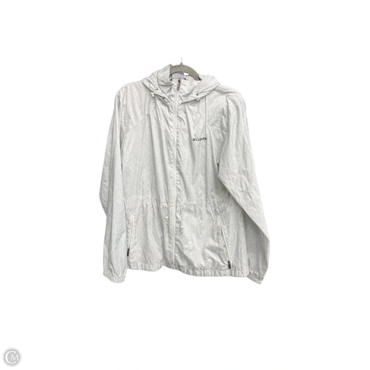 Jacket Windbreaker By Columbia In Blue, Size: L